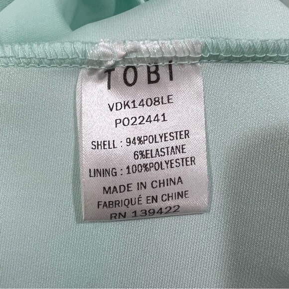 Tobi mint green backless skater dress size small NWT - Picture 9 of 9